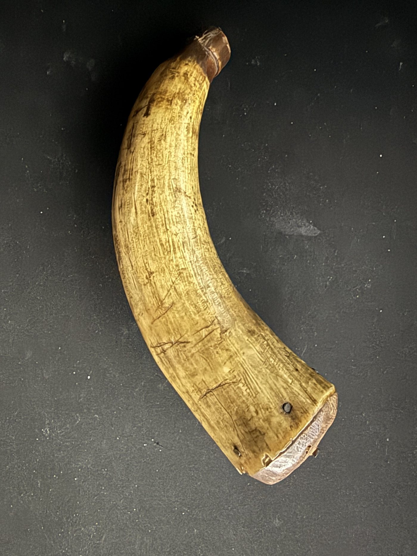 Henry J. Krotzer's powder horn