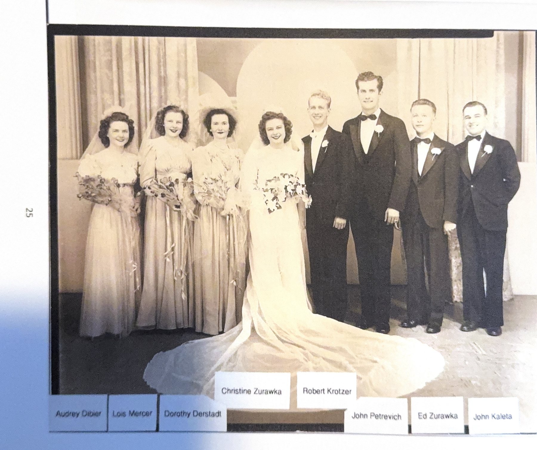 Robert Keith Krotzer and Christine Zurawka's wedding party