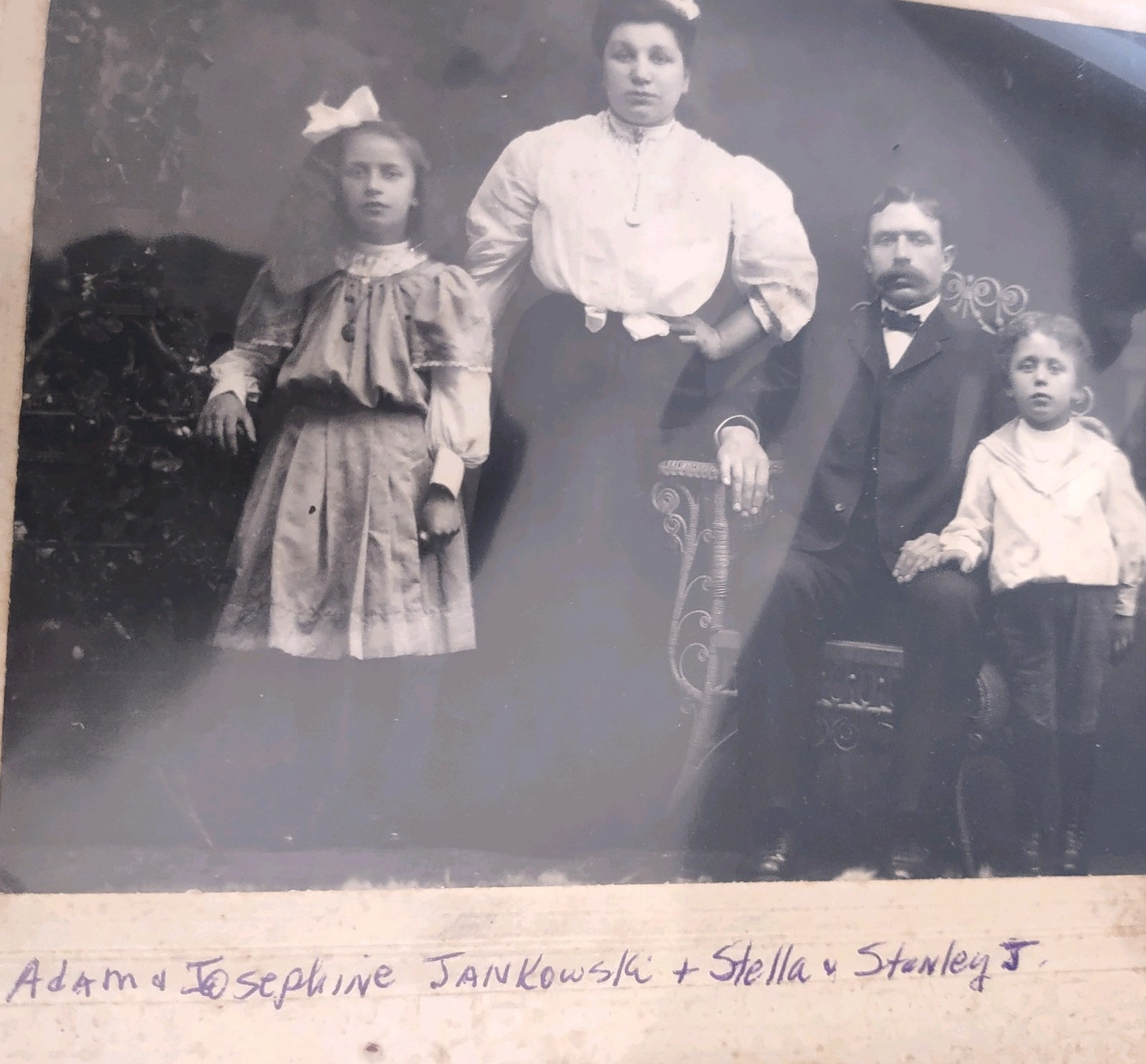 Josephine Zebroski, Adam Jankowski, and their children Stella and Stanley, who raised Hattie and John Zurawka